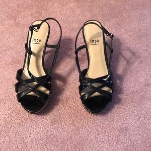 Scrappy sandal heels